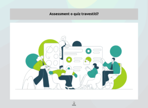 Illustrazione moderna di collaborazione e lavoro di squadra in ambiente digitale e innovativo.