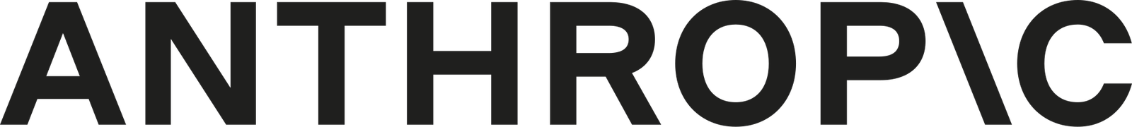 Logo Anthropic con testo nero in grassetto su sfondo bianco, design minimalista e moderno.